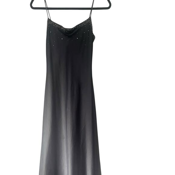 JUMP Y2k‎ Junior's Size 3/4 Bedazzled Whimsigoth Ombre Purple Maxi Prom Dress - Picture 4 of 13